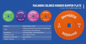 Macaron Colored Rubber Bumper Plate