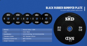 Black Rubber Bumper Plate