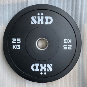 Black Rubber WeightLifting  Bumper Plate