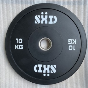 Black Rubber Weightlfting  Bumper Plate