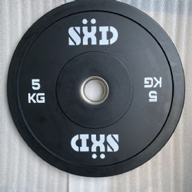 Black Rubber Weightlfting  Bumper Plate