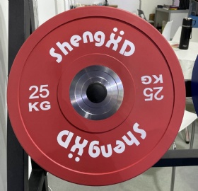 Colored Weightlifting Wheel Hub Bumper Plate