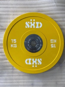 Colored Weightlifting Wheel Hub Bumper Plate