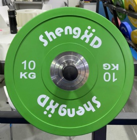 Colored Weightlifting Wheel Hub Bumper Plate